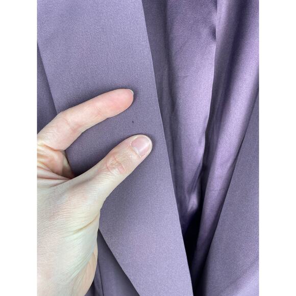 Torrid Muave Purple Longline Drape Front Blazer Plus Size 2X One Button Business - Picture 4 of 14